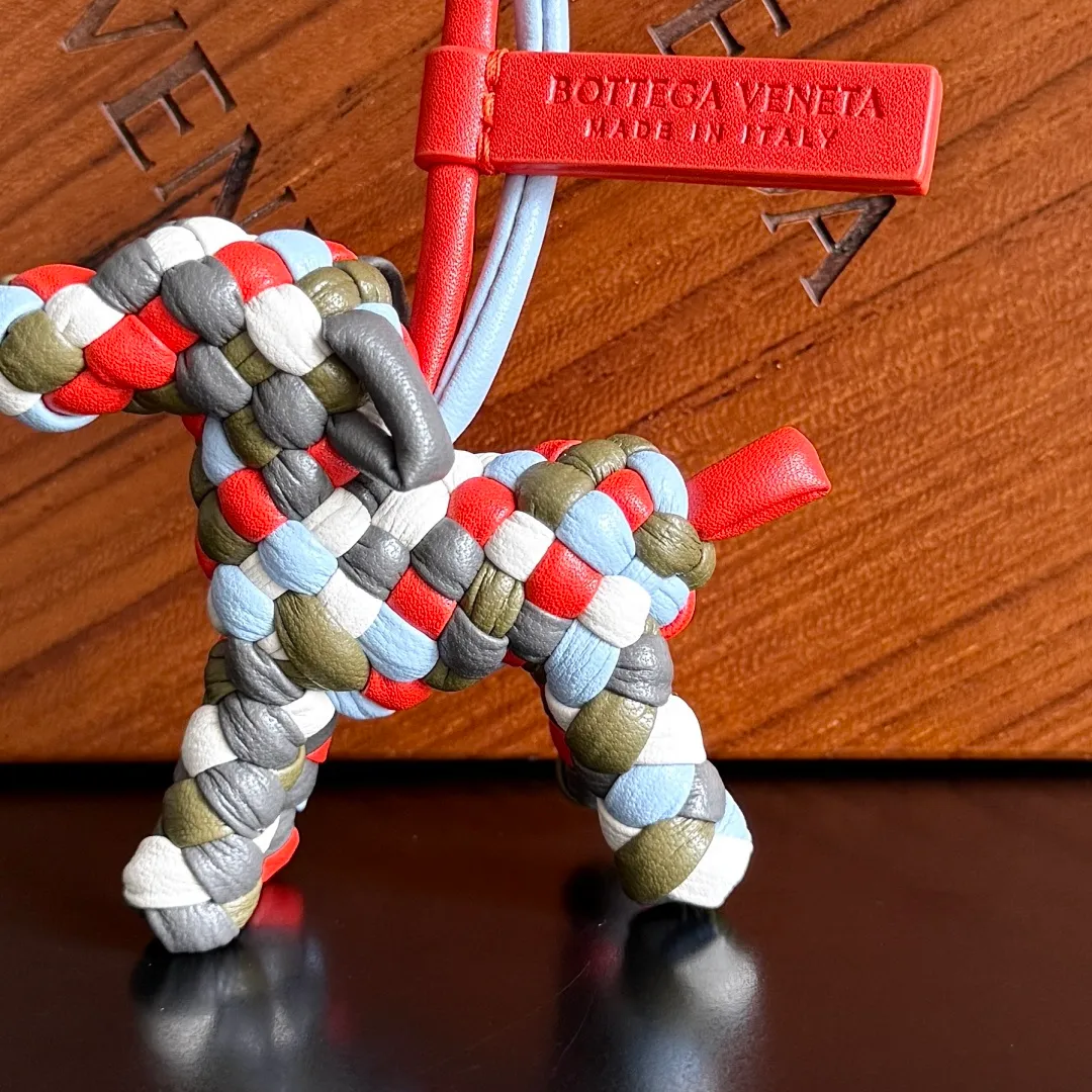 Batch 540 BOTTEGA VENETA2025 new puppy-shaped pendant braided puppy is now online😎The leather braided puppy-shaped pendant can be hung on any handbag, and it is as cute, delicate and colorful as it matches with a bag. Cute and cute, it will touch your heart at any time. It can be hung on bags or keychains. Who can resist such a cute puppy? Style number: 807068